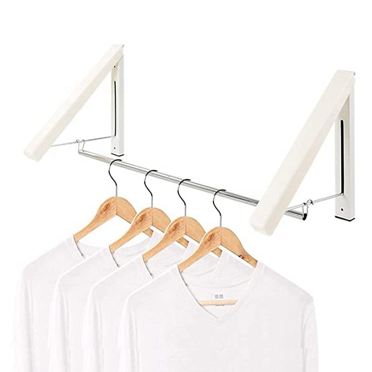 Wall Mounted Folding Invisible Clothes Drying Rack Clothes Hanger