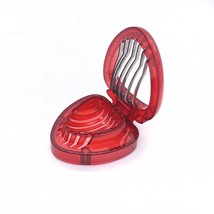 Strawberry Slicer Tool cutter Fruit Red Stainless Steel Portable Household Kitchen Gadgets Strawberry Chopper