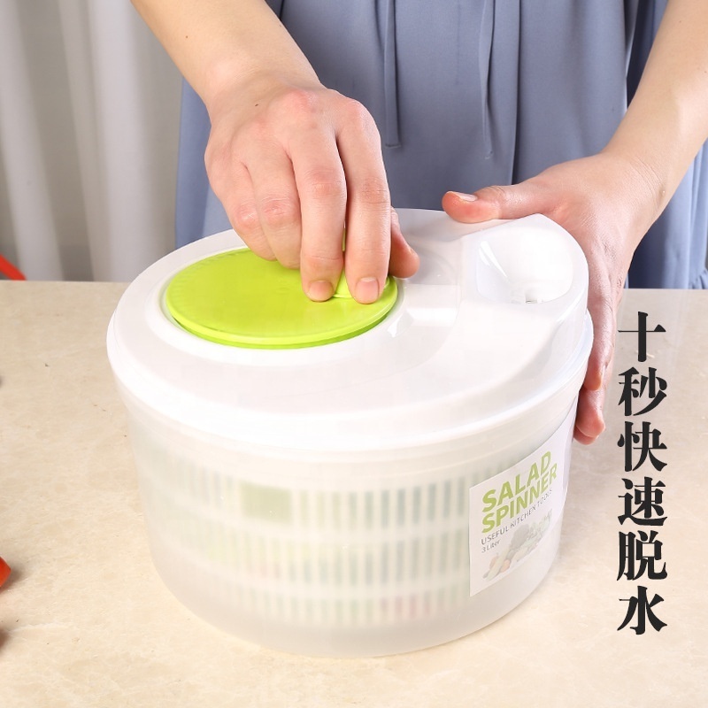 3L large capacity Plastic mixed food vegetable salad spinner tool