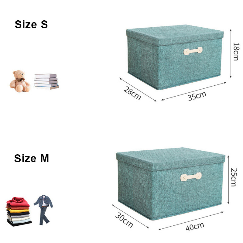 Large Foldable Fabric Wardrobe Cloth Storage container Boxes with Lids Great for Organizers Bedroom Closet Living Room