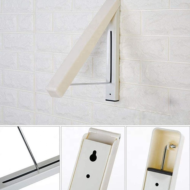 Wall Mounted Folding Invisible Clothes Drying Rack Clothes Hanger