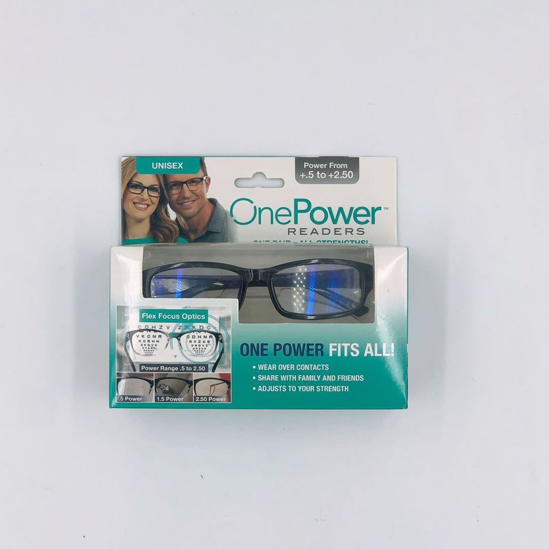 One Power Readers Auto Focus Reading Glasses Clear Focus Auto Adjusting Optic for Women and Men Read Small Print and Computer