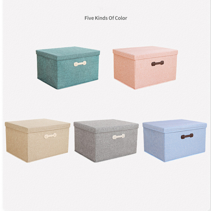 Large Foldable Fabric Wardrobe Cloth Storage container Boxes with Lids Great for Organizers Bedroom Closet Living Room