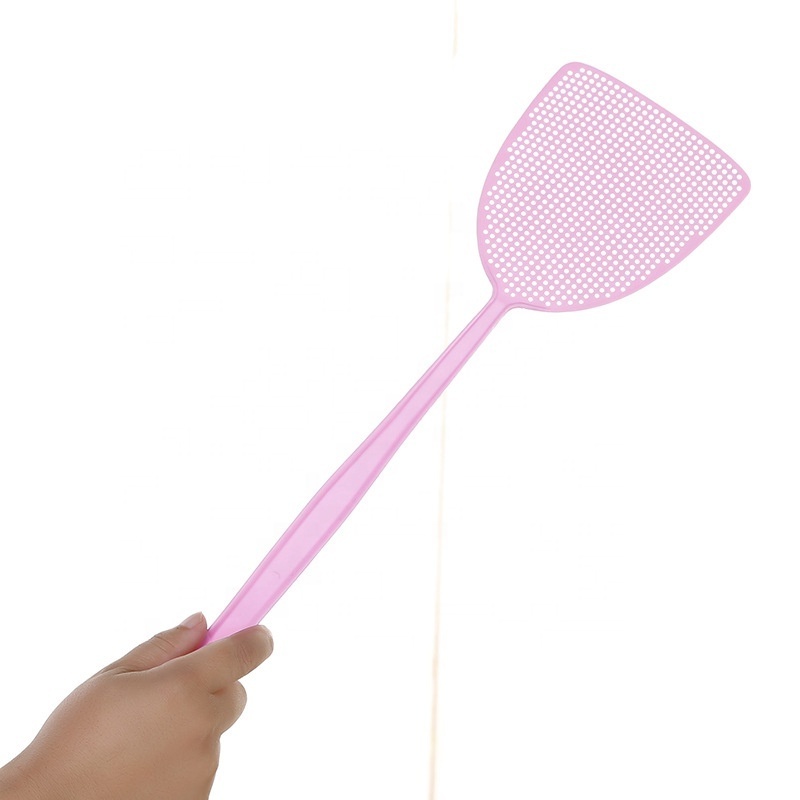 Colorful Plastic Fly Swatters Long Handle Manual Fly Swat Set