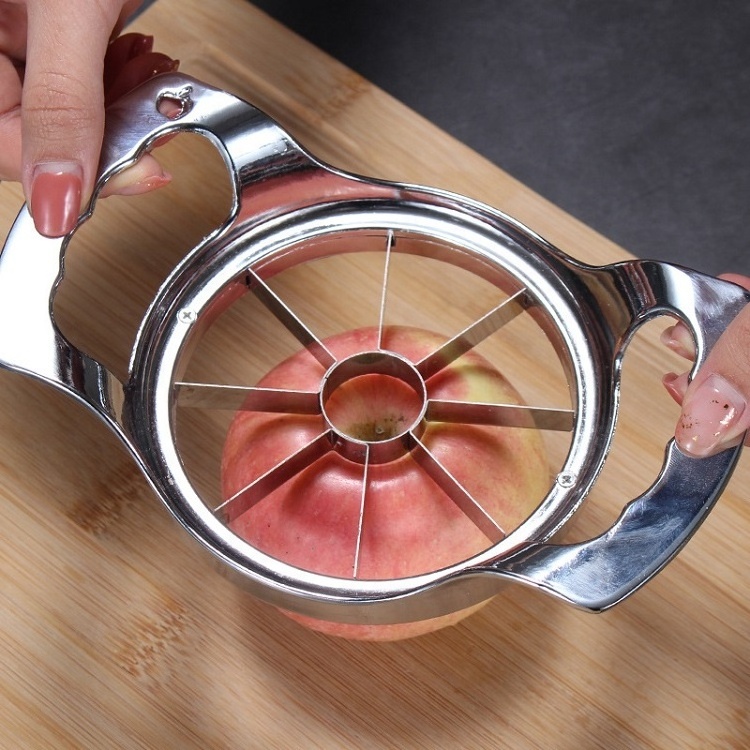 304 Stainless Steel 12 Blades Food Grade Extra Large Heavy Duty Apple Cutter Divider Slicer and Corer  up to 4 Inch Apples