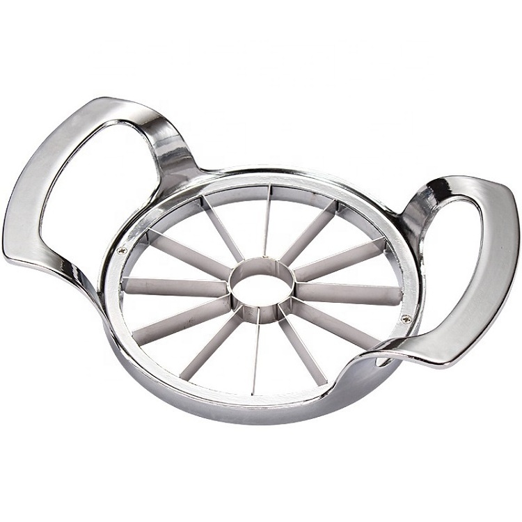 304 Stainless Steel 12 Blades Food Grade Extra Large Heavy Duty Apple Cutter Divider Slicer and Corer  up to 4 Inch Apples