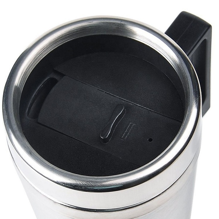 12V 24V 350ML + 150ML Stainless Steel Car Electric Kettle Coffee Tea Thermos Water Heating Travel Mug