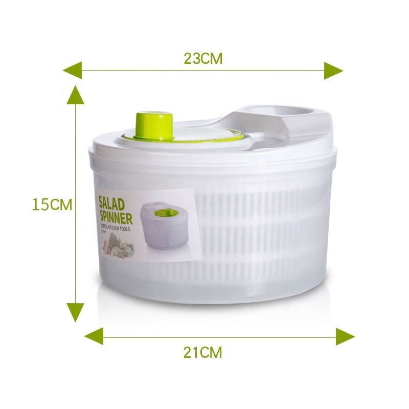 3L large capacity Plastic mixed food vegetable salad spinner tool