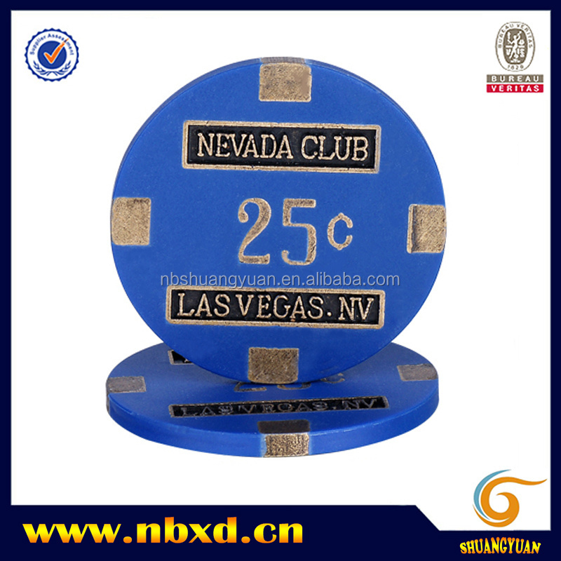 16g Nevada Club Las Vegas Metal Poker Chip