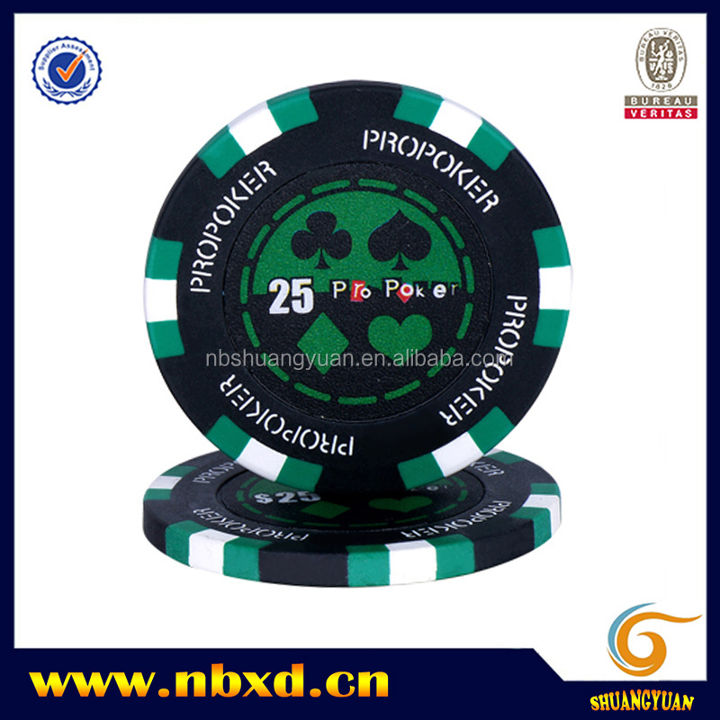 14g Clay 3-Tone Pro Poker Chip With Custom Sticker