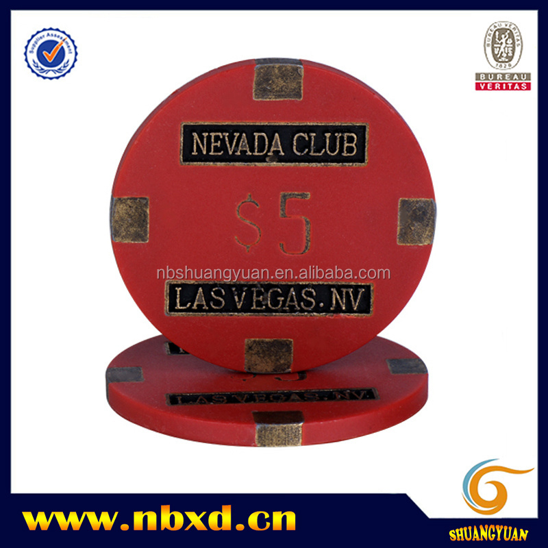 16g Nevada Club Las Vegas Metal Poker Chip