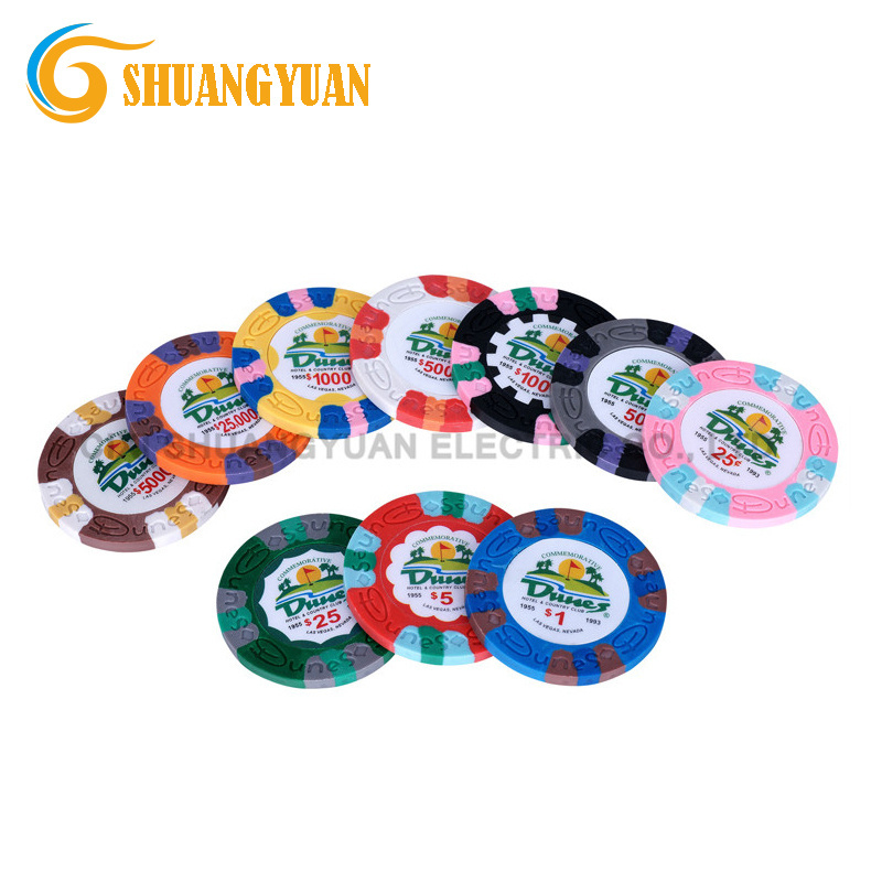 9.5g 3-Tone Pure Clay Dunes Casino Poker Chip