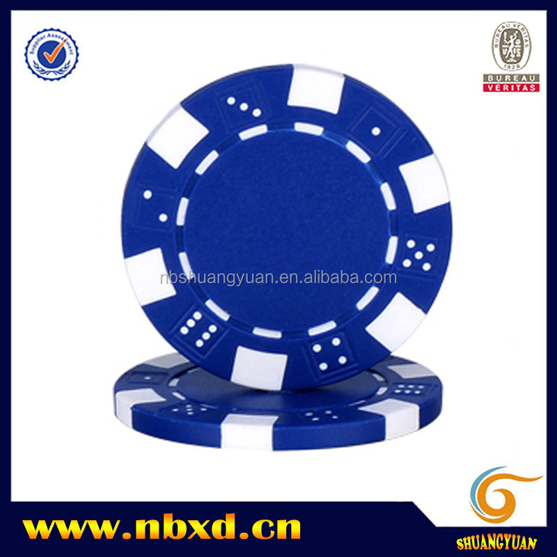 11.5g  ABS Casino Dice Striped  Poker Chips