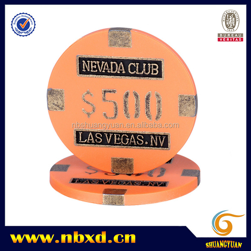 16g Nevada Club Las Vegas Metal Poker Chip