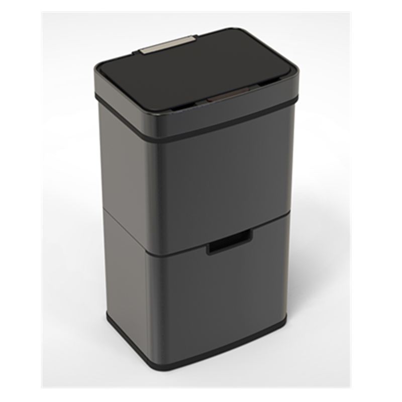 72L Grey Automatic Touchless Sensor Smart Stainless Steel Two Sortable waste bin trash can dustbin garbage bin 13gallon