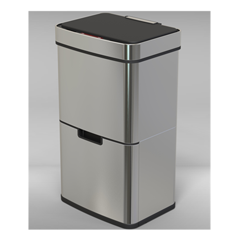 72L Grey Automatic Touchless Sensor Smart Stainless Steel Two Sortable waste bin trash can dustbin garbage bin 13gallon