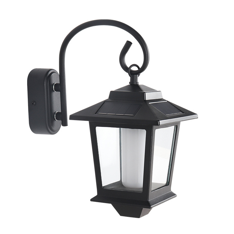 European style antique solar wall lights villa garden exterior lamp wall mounted  outdoor waterproof wall lantern