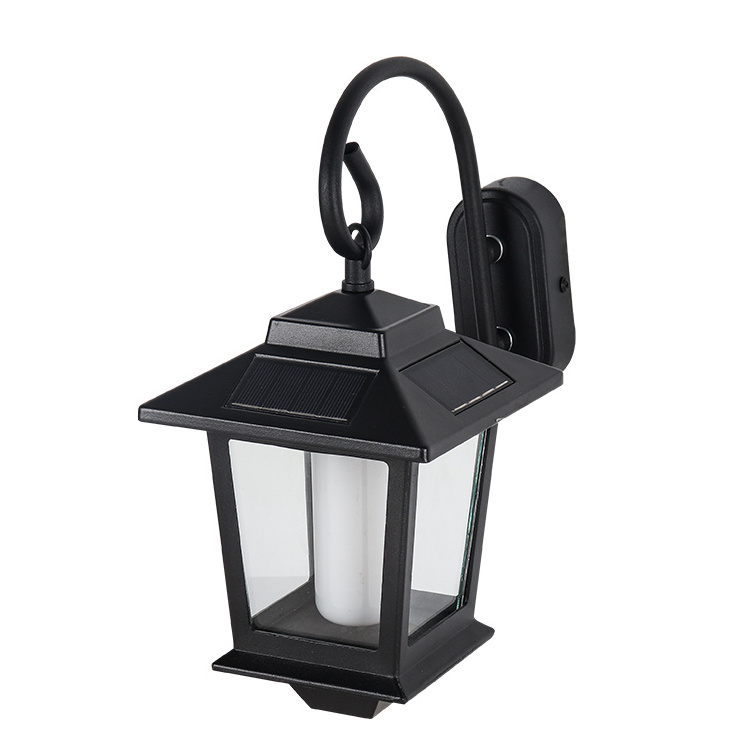 European style antique solar wall lights villa garden exterior lamp wall mounted  outdoor waterproof wall lantern