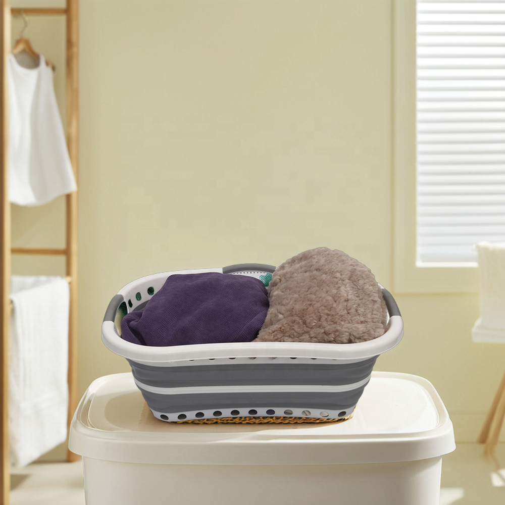 Multi-Functional plastic collapsible laundry baskets Foldable Home Laundry and Toy storage