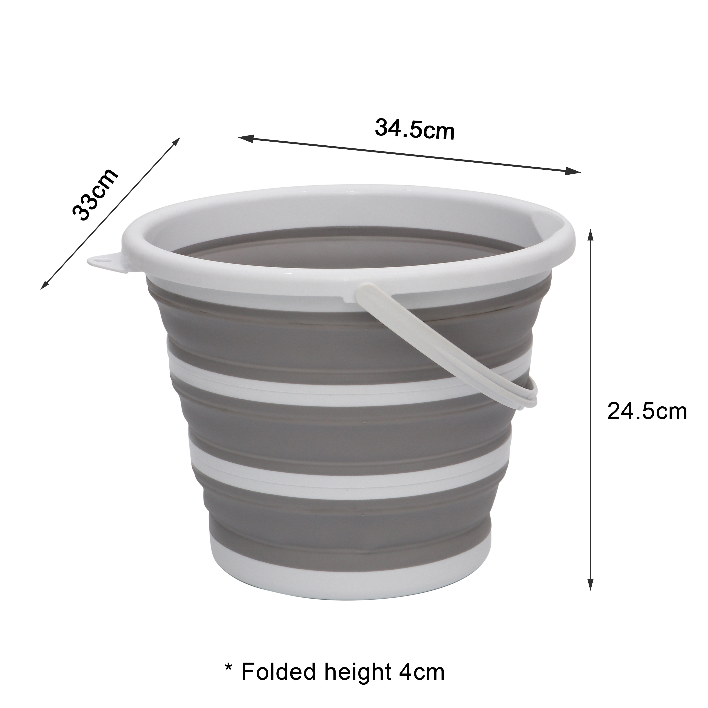 Collapsible Plastic Bucket 10 liter Each Foldable Round bucket Space Saving folding bucket for household