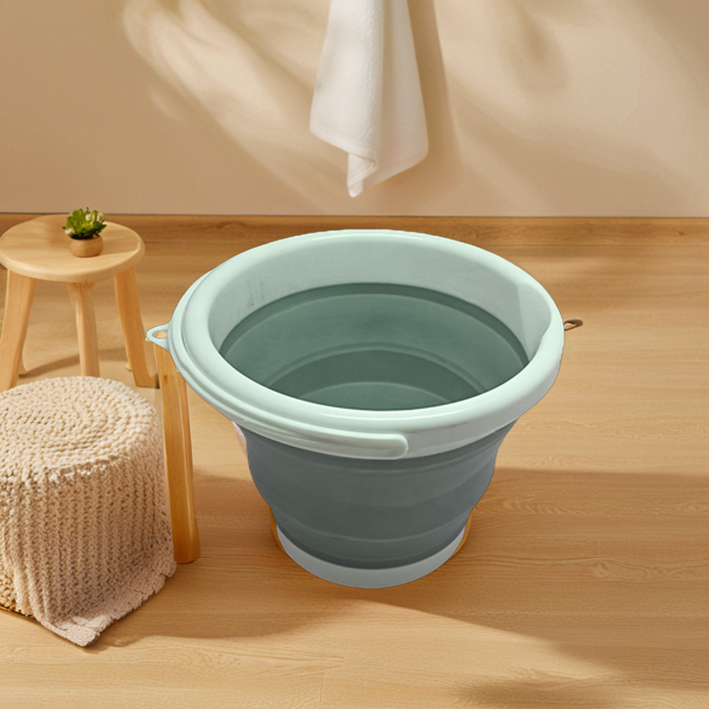 Hot Selling 5L Collapsible Silicone  Lightweight Wash bucket Convenient Foldable Plastic Bucket for Household Water Use