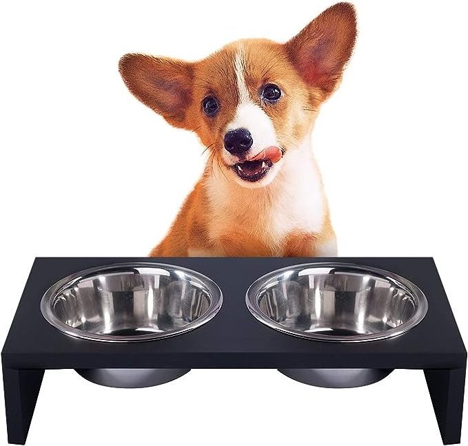 Pawise Custom Portable Different Capacity Deluxe Raised Pet Bowls & Slow Feeders Elevated Pet Dog Bowl With Stainless Steel