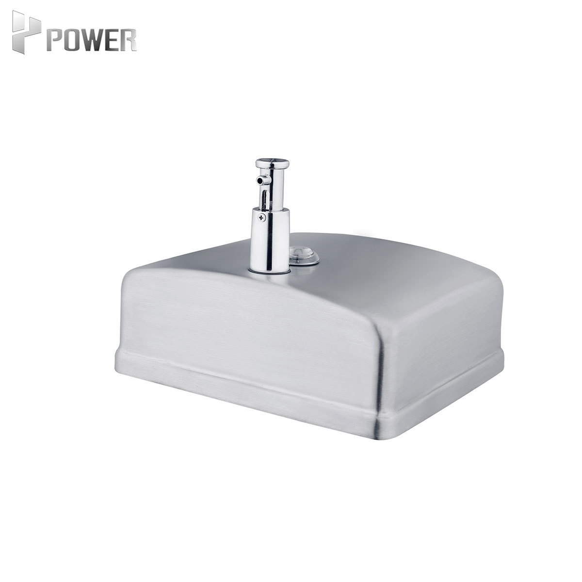 Refillable Wall Mount Bathroom Laundry Manual Stainless Steel Liquid Soap Dispenser with Lock