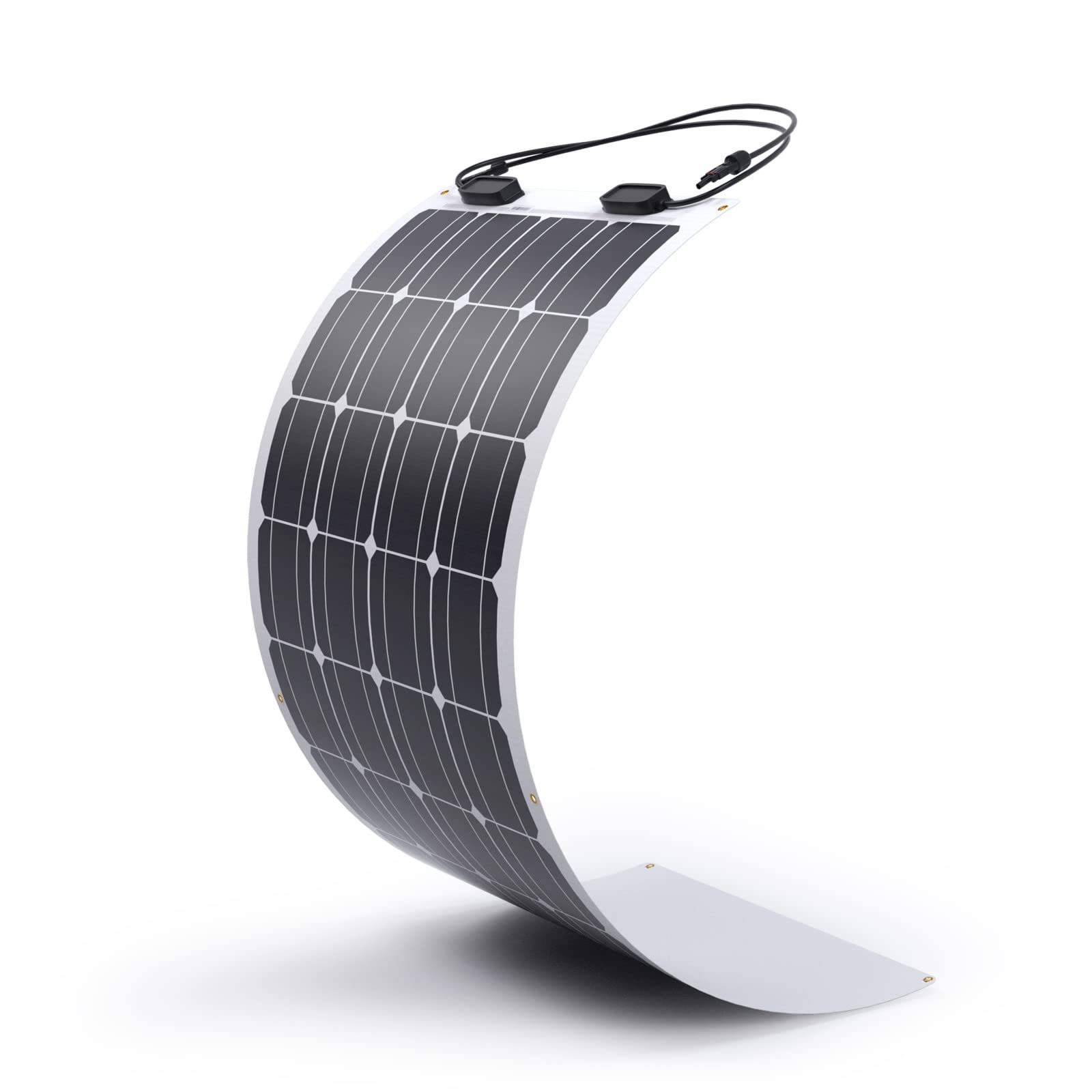 50W Flexible Solar Panel,ETFE Waterproof Lightweight with Highest Efficiency PERC Monocrystalline Solar Cells