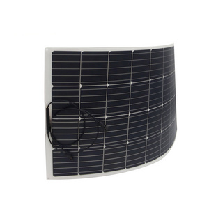 50W Flexible Solar Panel,ETFE Waterproof Lightweight with Highest Efficiency PERC Monocrystalline Solar Cells