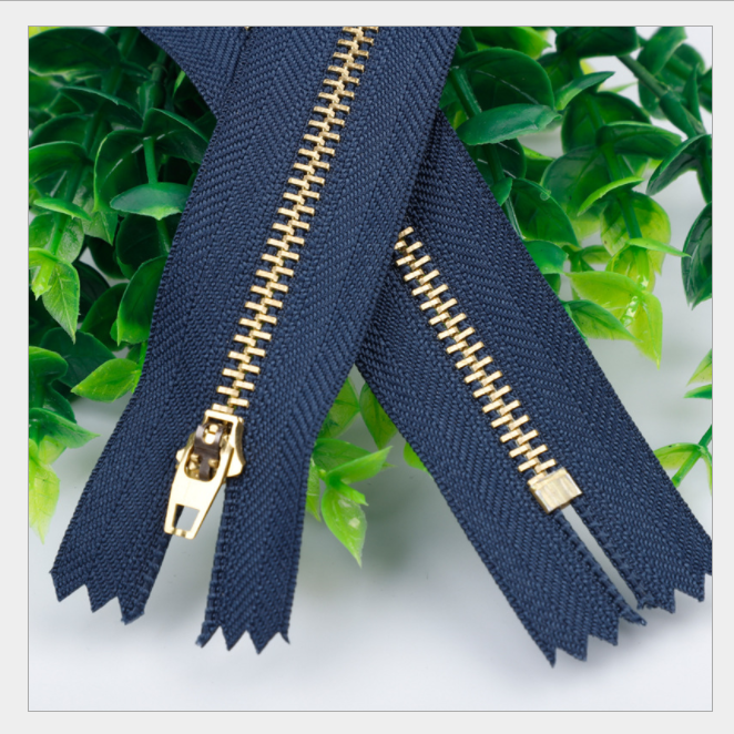 METAL BRASS ALUMINUM ZIPPER 3# 5# 8# 10# Puller with Auto Lock Semi-Lock Slider Cremallera Metalica Jeans Zipper Clothes Fufu