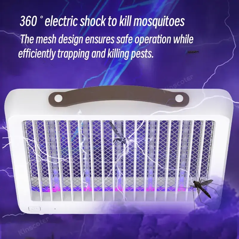 Electric Mosquito Killer Lamp by Dayoung USB Rechargeable Bug Zapper with LED UV Light for Indoor Use