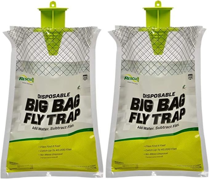 Dayoung Dayang Rescue Big Bag Fly Trap 2 Pack Outdoor Disposable Fly Traps