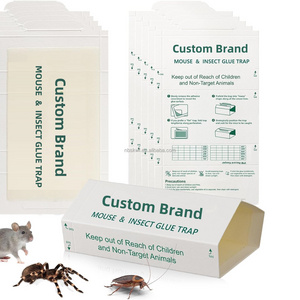 Max Catch 72 Pack Professional Strength Mouse Rat Pest Glue Scented Sticky Trap for Rodents and Insects