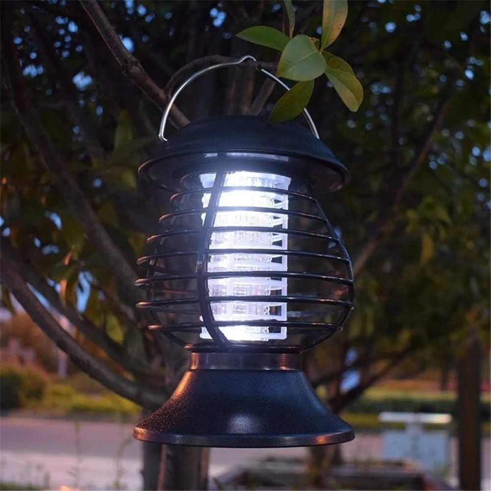 Solar Mosquito Killer Lamp, Hanging Portable Mosquito Repellent Insecticide Lamp Outdoor Waterproof Yard Solar Light for Outdoor