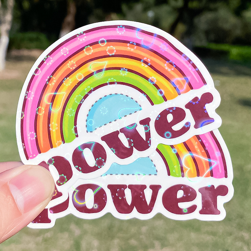 Custom Sticker Vinyl Die Cut Stickers Printing Adhesive Waterproof Company Cartoon PVC Logo Stickers