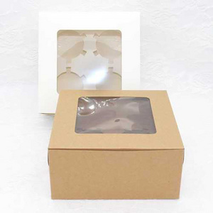 Size Customization Pastry Baking Food Packaging Take Out Cake Box Separate Lid And Bottom Cover