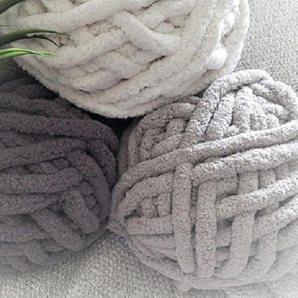 2cm 100% polyester chenille chunky yarn jumbo yarn for weaving