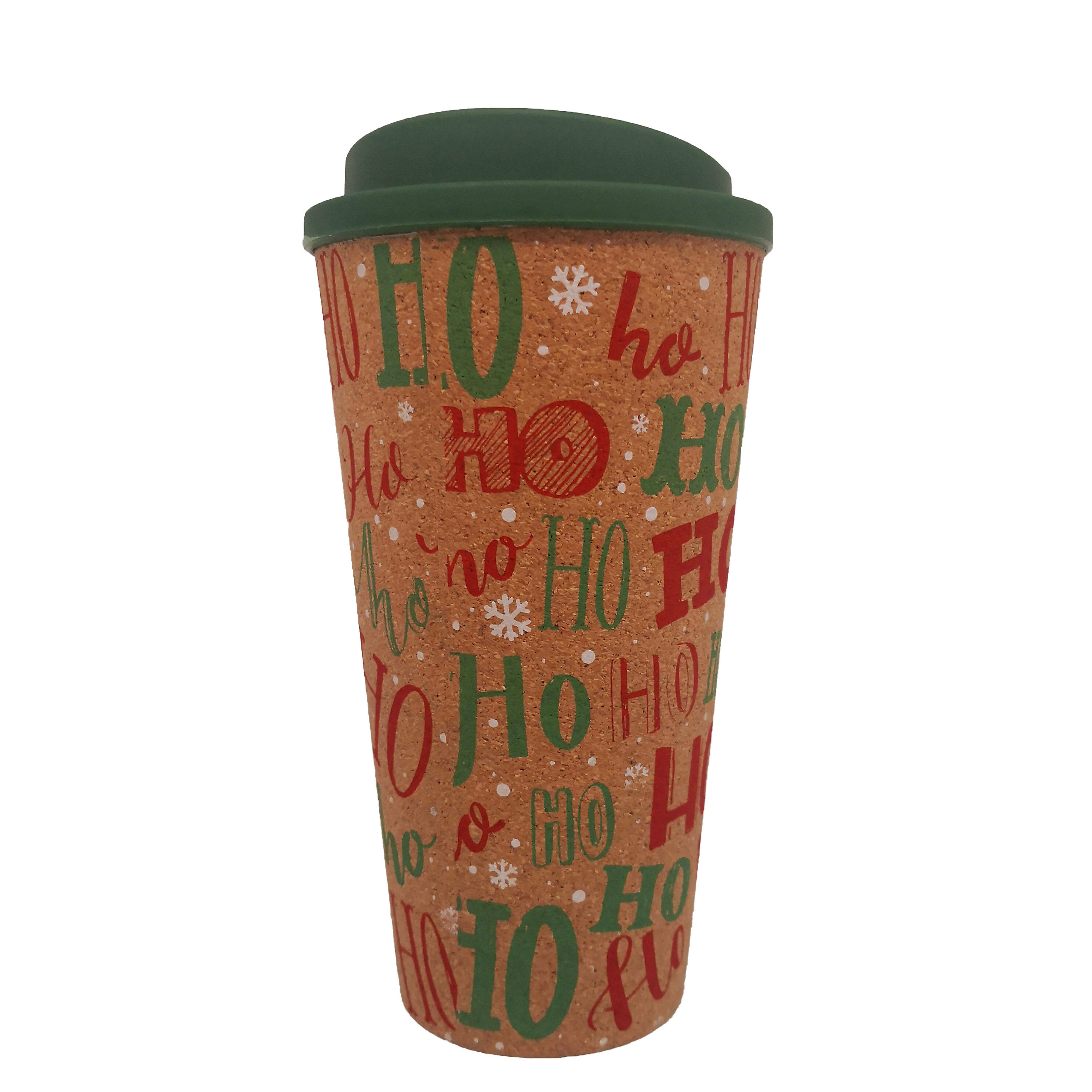 Eco Coffee Mug 16oz Reusable Wood Cup Cork Mug With Silicone Lid And Flip Lid Travel Cup