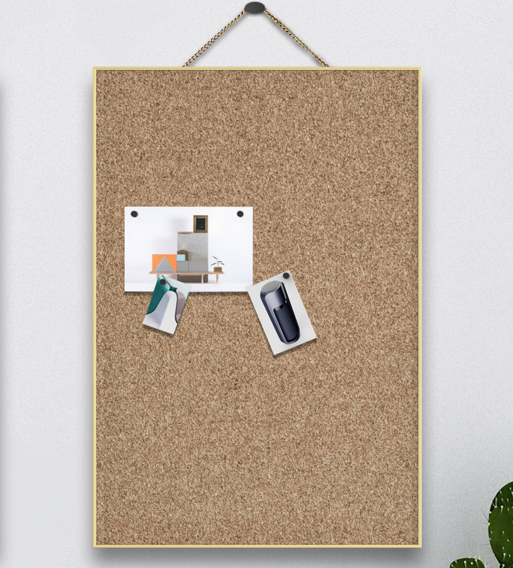 12 X 16 Inch thin frame Cork board/ message Board/Wall decoration  board  with Golden aluminum frame