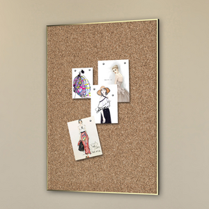 12 X 16 Inch thin frame Cork board/ message Board/Wall decoration  board  with Golden aluminum frame