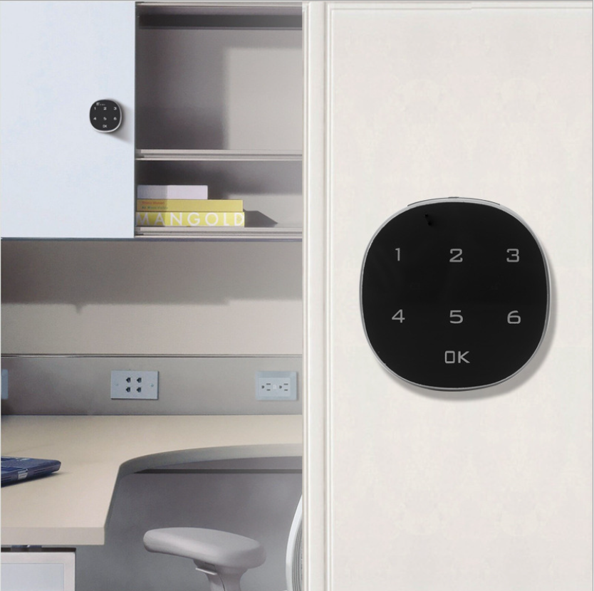 Digital Electronic Coded Lock, Touch Screen Password Lock for Cabinet  Sauna Drawer School Lockers Easy to Install