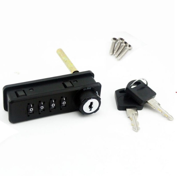 Hot selling Zinc Alloy 4 Digit Mechanical Cabinet Combination Cheap Number Lock Password Mechanic Lock With Master Keys