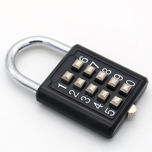 zhenzhi Padlock- Lock tactile button combination padlock 10 button combination padlock 5 locking mechanism bit key lock