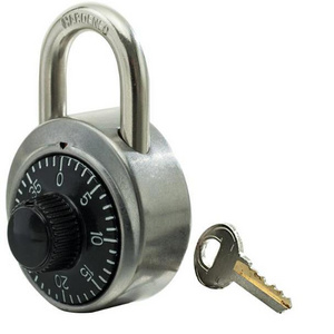 Zhenzhi 3-Dial Zinc Alloy Padlock Security Shackle Round Combination Padlock Code Lock Safe Security Padlock