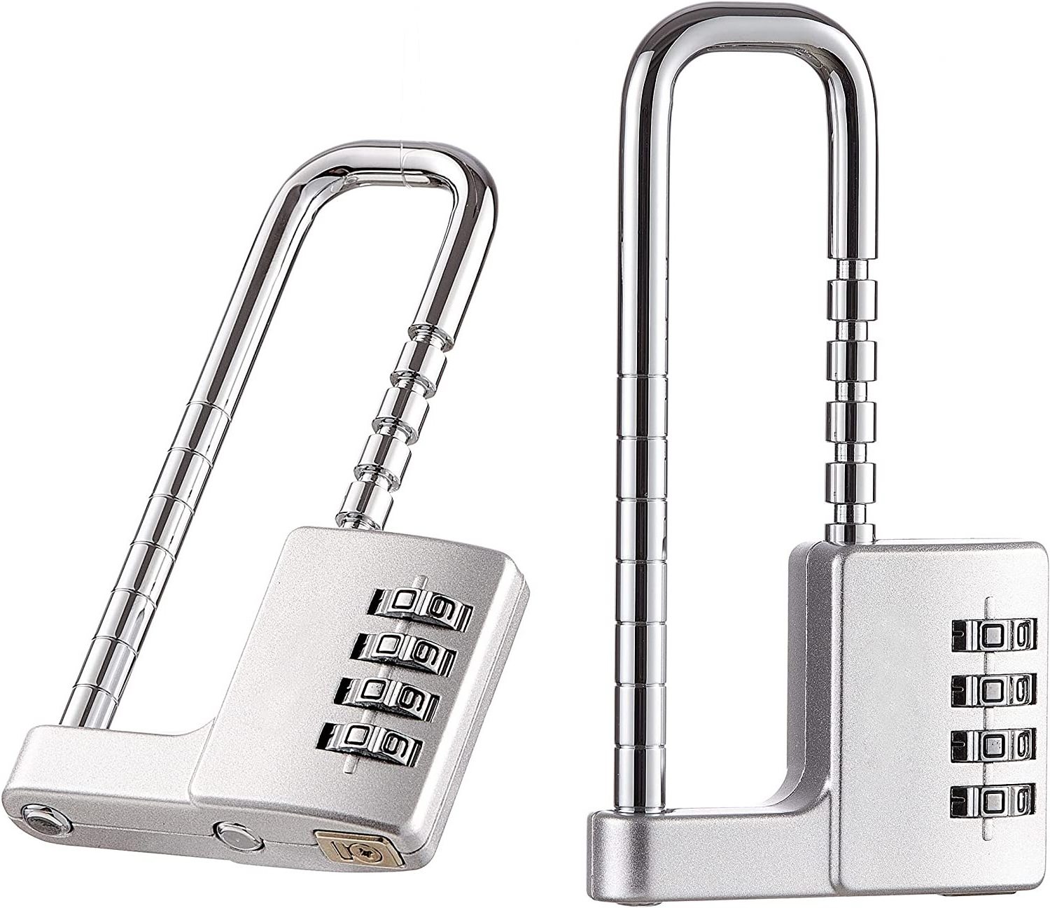 zhenzhi Cabinet Lock Combination Padlock,Stainless Steel Gym Locker Lock Code Long Adjustable Shackle Lock