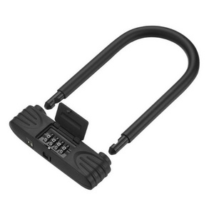 Zhenzhi Road Bike Motorcycle lock Bicycle U Lock Security Cycling Motorcycle Electric Bike 4-Digit Combination Anti-theft Lock