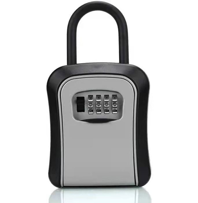 zhenzhi Portable combination lock box for house keys - keys hidden outside - waterproof keys for secure storage lock box