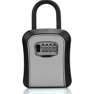 zhenzhi Portable combination lock box for house keys - keys hidden outside - waterproof keys for secure storage lock box