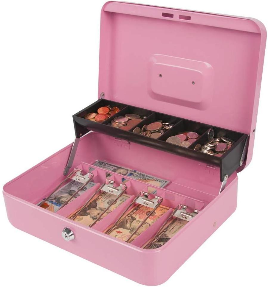 zhenzhi Key lock large cash box with money box and lock, metal money box security, cash register