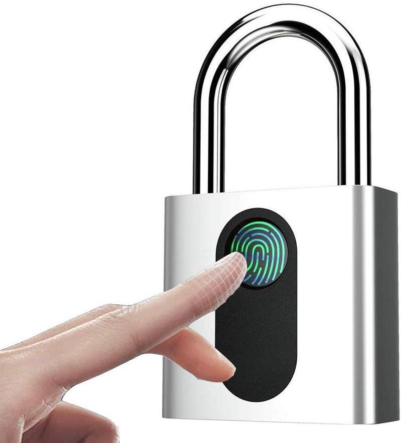 Zhenzhi Fingerprint Padlock Smart Security Lock with USB Charge IP66 Waterproof Anti-Theft Keyless Waterproof Smart Padlock